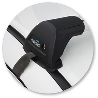 Prorack Silver 2 Bar Aero Flush Bar kit to suit Honda Accord 4dr Sedan (2013 - 2019)