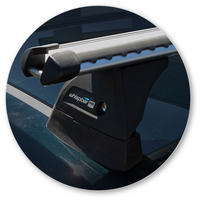 Prorack Black 2 Bar Heavy Duty Through Bar kit to suit Holden Commodore VF 5dr Wagon (6/2013 - 3/2017)