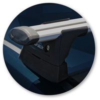 Prorack Silver 2 Bar Aero Through Bar kit to suit Holden Commodore VF 5dr Wagon (6/2013 - 3/2017)