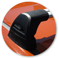 Prorack Silver 2 Bar Aero Flush Bar kit to suit Holden Commodore VF 4dr Sedan (6/2013 - 3/2017)