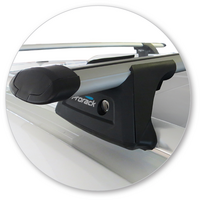 Prorack Silver 2 Bar Aero Through Bar kit to suit Volkswagen Golf Mk7 5dr Wagon (2013 - 2020)