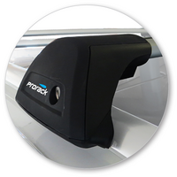 Prorack Silver 2 Bar Aero Flush Bar kit to suit Volkswagen Golf Mk7 5dr Wagon (2013 - 2020)