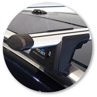 Prorack Silver 2 Bar Aero Through Bar kit to suit Land Rover Range Rover Evoque 5dr SUV (2011 - Current)