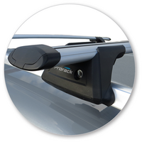 Prorack Black 2 Bar Aero Through Bar kit to suit Skoda Octavia 5dr Wagon (9/2013 - 2019)