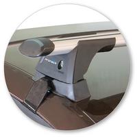 Prorack Silver 2 Bar Aero Through Bar kit to suit Skoda Octavia 5dr Hatch (2/2014 - 5/2017)