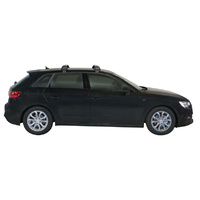 Yakima Black 2 Bar Roof Rack - Audi A3/S3/RS3 Sportback 5dr Hatch 9/13 - 7/16 (S25Y &amp; K721)