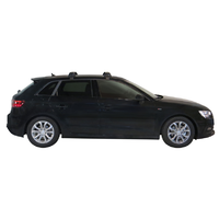 Yakima Black 2 Bar Roof Rack - Audi A3/S3/RS3 Sportback 5dr Hatch 9/13 - 7/16 (S15Y &amp; K721)