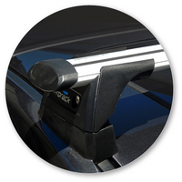 Prorack Silver 2 Bar Aero Through Bar kit to suit Mazda 6 4dr Sedan (2012 - Current)