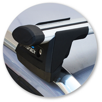 Prorack Silver 2 Bar Aero Through Bar kit to suit Audi A3/S3/RS3 Sportback 5dr Hatch (2004 - 2012)