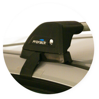 Prorack Silver 2 Bar Aero Flush Bar kit to suit Honda Civic 5dr Hatch (2012 - 2017)