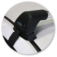 Prorack Silver 2 Bar Aero Flush Bar kit to suit Nissan Pulsar 5dr Hatch (2013 - Current)