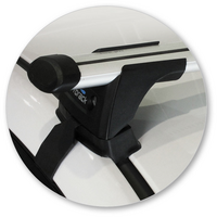 Prorack Silver 2 Bar Aero Through Bar kit to suit Nissan Pulsar 5dr Hatch (2013 - Current)