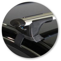 Prorack Silver 2 Bar Aero Through Bar kit to suit Nissan Pulsar 4dr Sedan (2012 - Current)