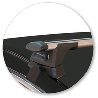Prorack Black 2 Bar Aero Through Bar kit to suit Volvo V40 5dr Hatch (2/2013 - Current)