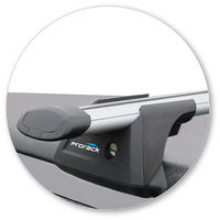 Prorack Silver 2 Bar Aero Through Bar kit to suit Mercedes-Benz Viano 4dr Van (2003 - 2013)