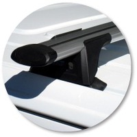 Prorack Silver 2 Bar Aero Through Bar kit to suit Mercedes-Benz Viano 4dr Van (2004 - 2013)