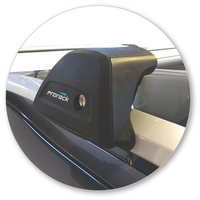 Prorack Silver 2 Bar Aero Flush Bar kit to suit Peugeot 2008 5dr SUV (2013 - 2020)