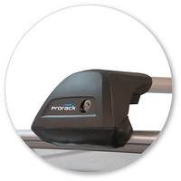 Prorack Silver 2 Bar Aero Flush Bar kit to suit Citroen C4 Picasso 5dr SUV (2006 - 2014)