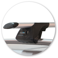 Prorack Black 2 Bar Aero Through Bar kit to suit Citroen C4 Picasso 5dr SUV (2006 - 2014)