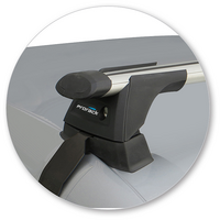 Prorack Black 2 Bar Aero Through Bar kit to suit Volkswagen Passat CC 4dr Coupe (2008 - 2011)