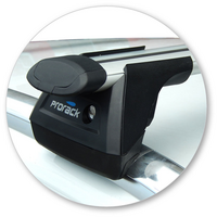 Prorack Silver 2 Bar Aero Through Bar kit to suit Audi Q3/RS Q3 5dr SUV (2012 - 2018)