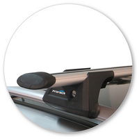 Prorack Silver 2 Bar Aero Through Bar kit to suit Nissan Qashqai 5dr SUV (2014 - 2022)