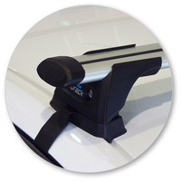 Prorack Black 2 Bar Aero Through Bar kit to suit Holden Malibu 4dr Sedan (2013 - Current)