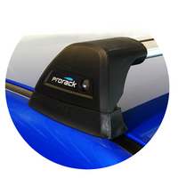 Prorack Silver 2 Bar Aero Flush Bar kit to suit Subaru WRX 4dr Sedan (2011 - 2014)