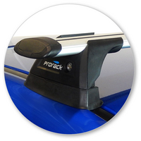 Prorack Black 2 Bar Aero Through Bar kit to suit Subaru WRX 4dr Sedan (2011 - 2014)