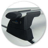 Prorack Black 2 Bar Aero Through Bar kit to suit Mazda Axela 5dr Hatch (10/2013 - Current)