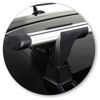 Prorack Silver 2 Bar Aero Through Bar kit to suit Mercedes-Benz CLA 4dr Coupe (2013 - Current)