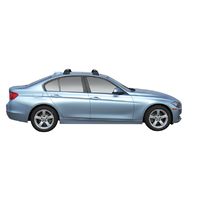 Yakima Black 2 Bar Roof Rack - BMW 3 Series  4dr Sedan 5/12 - 9/15 (S16Y &amp; K571)