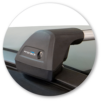 Prorack Silver 2 Bar Aero Flush Bar kit to suit Volvo XC60 5dr SUV (2009 - 10/2017)