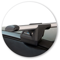 Prorack Black 2 Bar Aero Through Bar kit to suit Volvo XC60 5dr SUV (2009 - 10/2017)