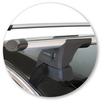 Prorack Silver 2 Bar Aero Through Bar kit to suit Peugeot 508 4dr Sedan (2011 - 2018)