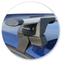 Prorack Black 2 Bar Aero Through Bar kit to suit Audi A1/S1 Sportback 5dr Hatch (2012 - 2018)