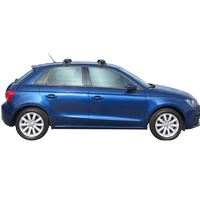 Yakima Black 2 Bar Roof Rack - Audi A1/S1 Sportback 5dr Hatch 1/12 - 1/18 (S16Y &amp; K766)