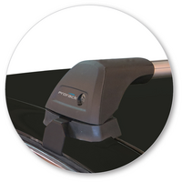 Prorack Silver 2 Bar Aero Flush Bar kit to suit Peugeot 308 5dr Hatch (2014 - 11/2021)