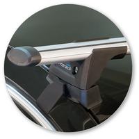 Prorack Silver 2 Bar Aero Through Bar kit to suit Opel Insignia 4dr Sedan (2009 - 2017)