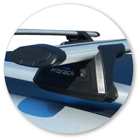 Prorack Black 2 Bar Aero Through Bar kit to suit Renault Koleos 5dr SUV (5/2014 - 2017)