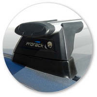 Prorack Black 2 Bar Aero Through Bar kit to suit Mazda Axela 4dr Sedan (2014 - Current)