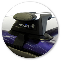 Prorack Black 2 Bar Aero Through Bar kit to suit Ford Mondeo 5dr Hatch (2010 - 2014)