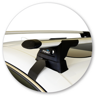 Prorack Silver 2 Bar Aero Through Bar kit to suit Lexus IS 4dr Sedan (7/2013 - Current)