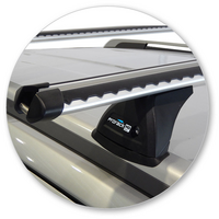 Prorack Black 2 Bar Heavy Duty Through Bar kit to suit Isuzu MU-X 5dr SUV (2014 - 4/2017)