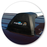 Prorack Silver 2 Bar Aero Flush Bar kit to suit Toyota Highlander 5dr SUV (2007 - 2013)