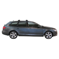 Yakima Black 2 Bar Roof Rack - Audi A6/S6/RS6 Avant 5dr Wagon 1/05 - 1/10 (S26YB &amp; K669)