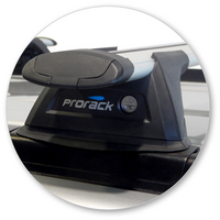 Prorack Silver 2 Bar Aero Through Bar kit to suit Nissan X-Trail 5dr SUV (2010 - 3/2014)