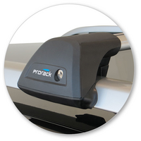 Prorack Silver 2 Bar Aero Flush Bar kit to suit Jeep Cherokee 5dr SUV (2014 - 2023)