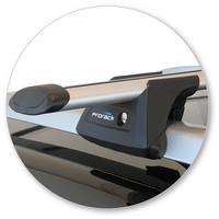 Prorack Black 2 Bar Aero Through Bar kit to suit Jeep Cherokee 5dr SUV (2014 - 2023)