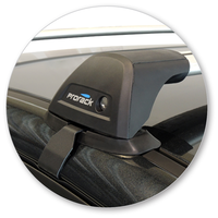 Yakima Black 2 Bar Roof Rack - Ford Fiesta  5dr Hatch 1/13 - 1/17 (S24Y &amp; K429)